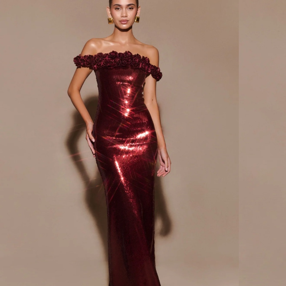 Meshki red sequin dress
